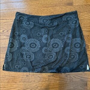 Floral Black Skirt/Skort